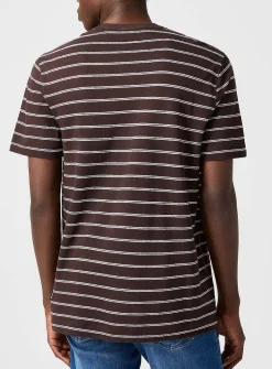 Cotton linen striped T-shirt