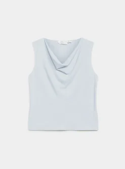 Cowl-neck flowy cami