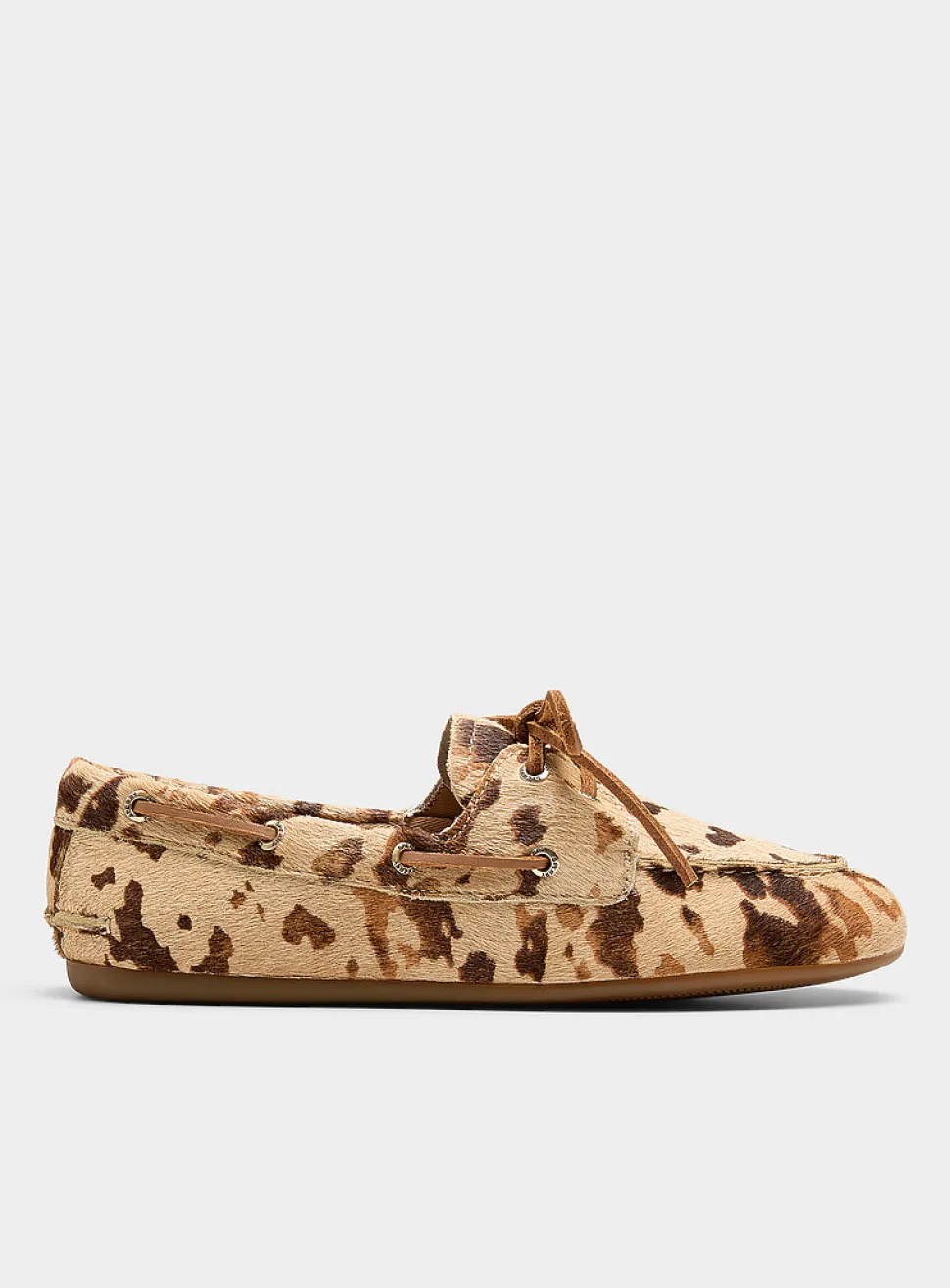 Cow slim boat shoe