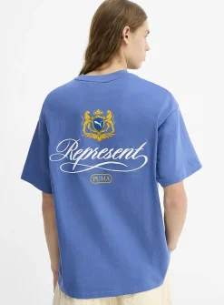 Crest embroidery oversized T-shirt