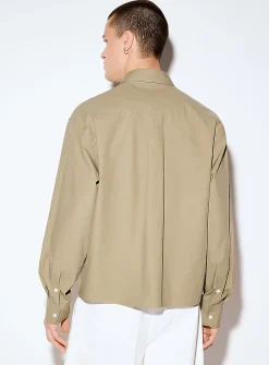 Crisp poplin boxy shirt