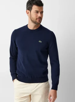 Croc emblem crew-neck sweater