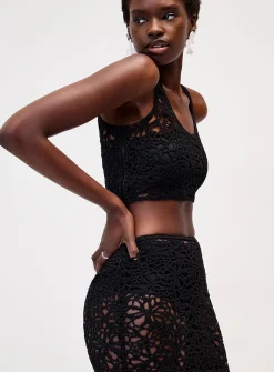 Crocheted mini cami