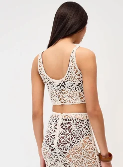 Crocheted mini cami
