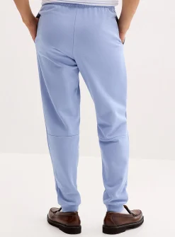 Crocodile emblem terry-lined joggers