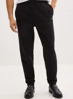 Crocodile emblem terry-lined joggers