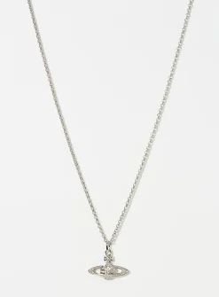 Crystal orb pendant necklace