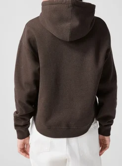 Curved hem hoodie