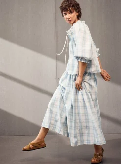 Dagny poplin skirt