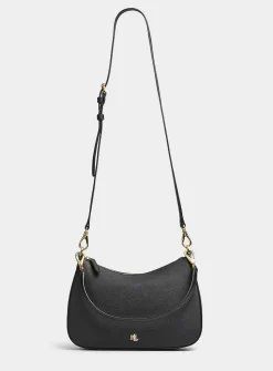 Danni gold logo leather crossbody bag