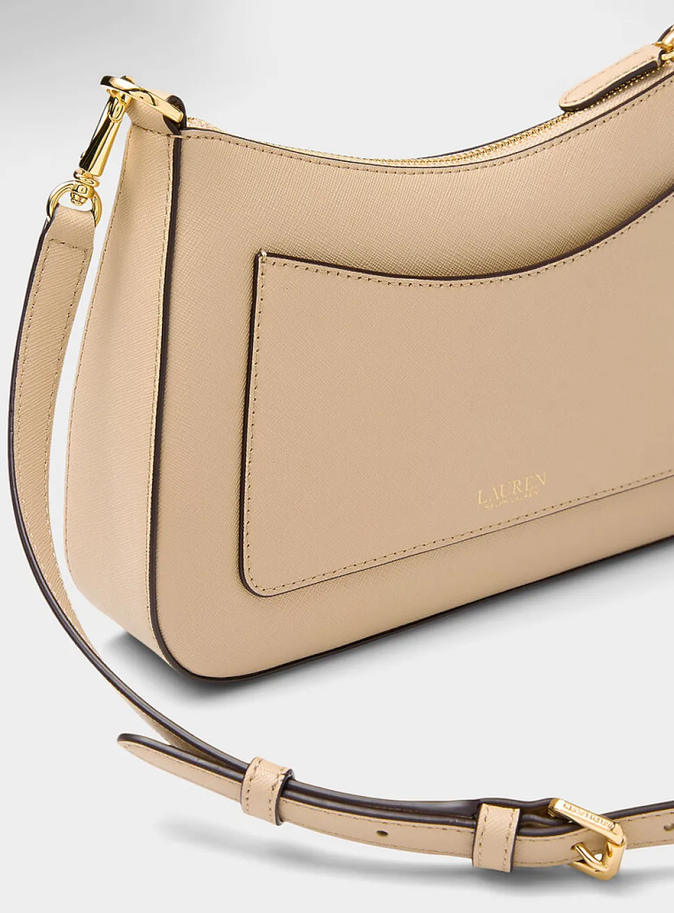 Danni gold logo leather crossbody bag