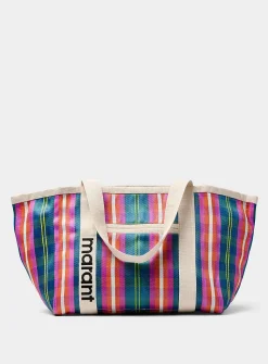 Darwen checkered micromesh tote bag