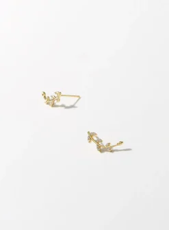 Delicate foliage earrings