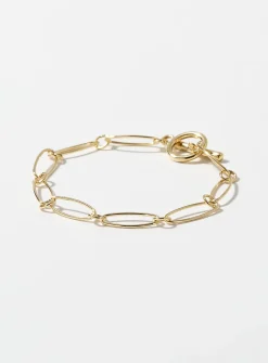 Delicate oval-link bracelet
