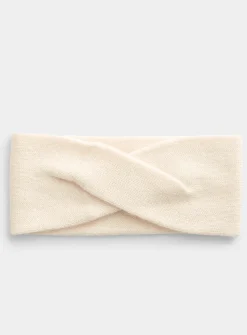 Delicate twist cashmere headband