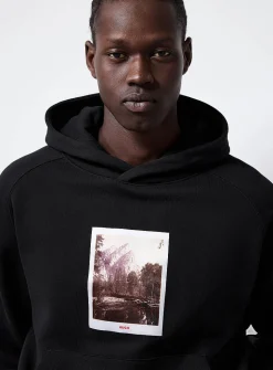 Deneb photo appliqué hoodie