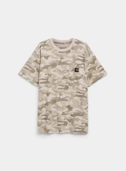 Desert camouflage pocket T-shirt