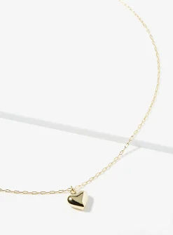 3D heart necklace