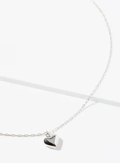 3D heart necklace