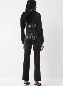 Diamond logo velvet pant
