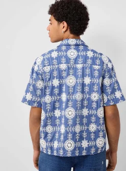 Didcot mosaic embroidery shirt