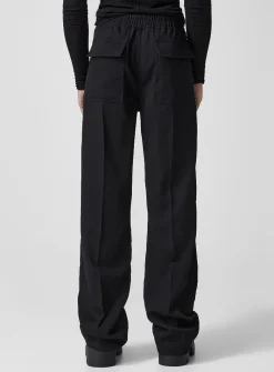 Dietrich drawstring virgin wool pant