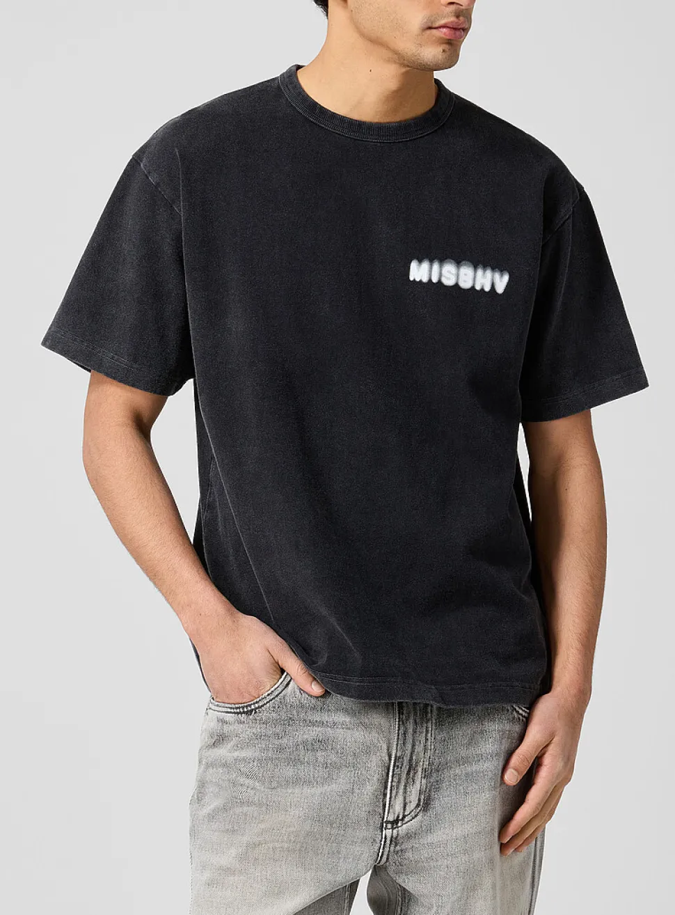 Diffuse logo faded T-shirt