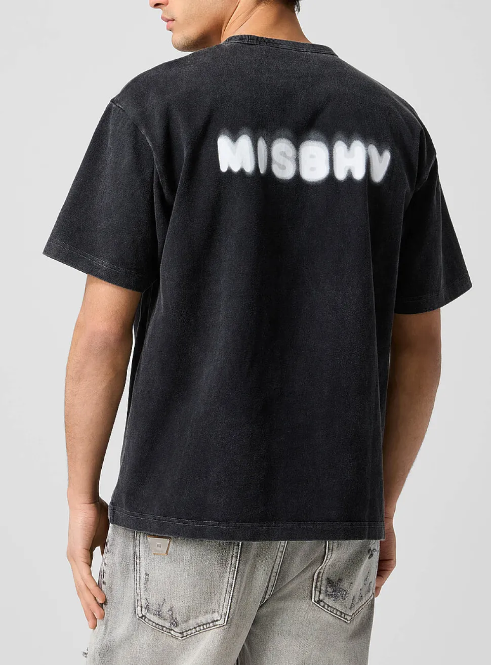Diffuse logo faded T-shirt