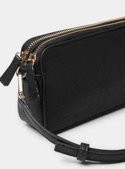 Double-compartment minimalist crossbody bag