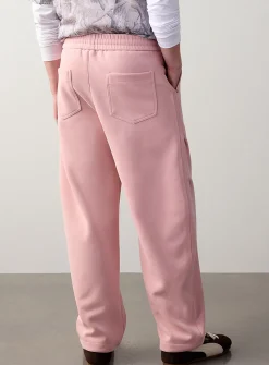 Double-knit barrel pant