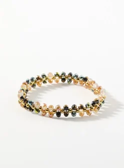 Double-look bead bracelet