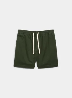 Drawstring-waist chino short