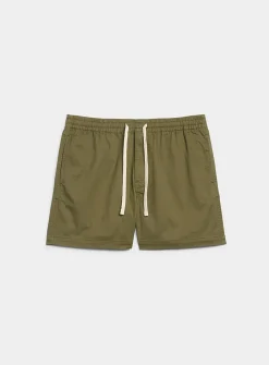 Drawstring-waist chino short