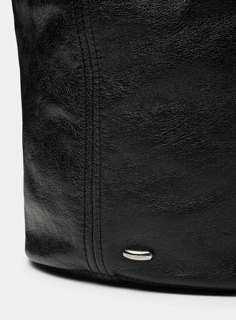 Drip leather handbag