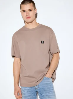 Dros broderie anglaise accent T-shirt