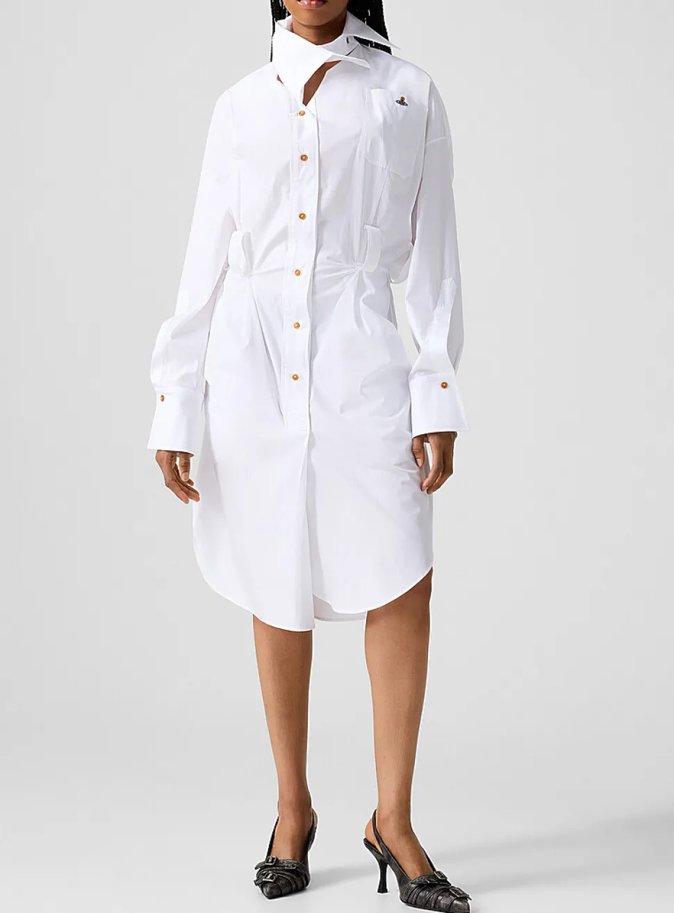 Drunken midi shirtdress