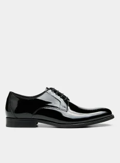 Duval patent leather derby shoes