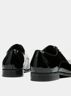 Duval patent leather derby shoes
