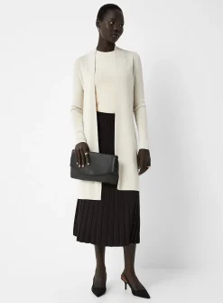 Elongated open cardigan