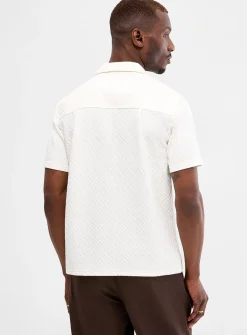 Embossed geo shirt