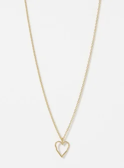 Embossed heart chain