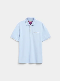 Embossed honeycomb polo