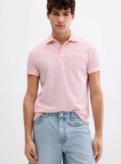 Embossed honeycomb polo