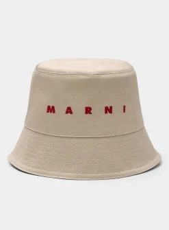 Embroidered logo bucket hat