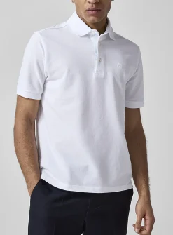 Embroidered logo piqué polo