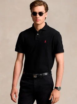 Embroidered rider piqué polo