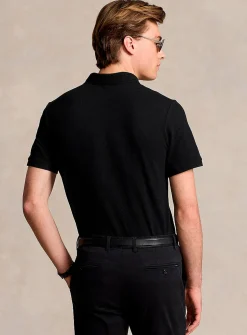 Embroidered rider piqué polo