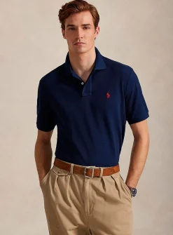Embroidered rider piqué polo