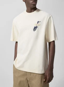Embroidered shovel T-shirt