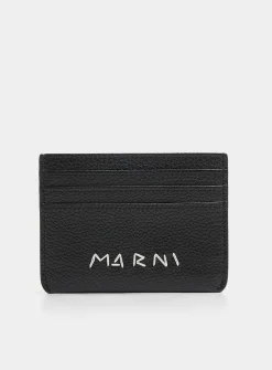 Embroidered signature card case